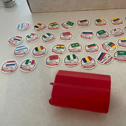 Set of 40 World Cup Pogs