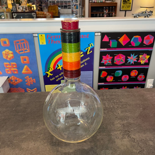 Rainbow Wrapped Mid Century Bottle