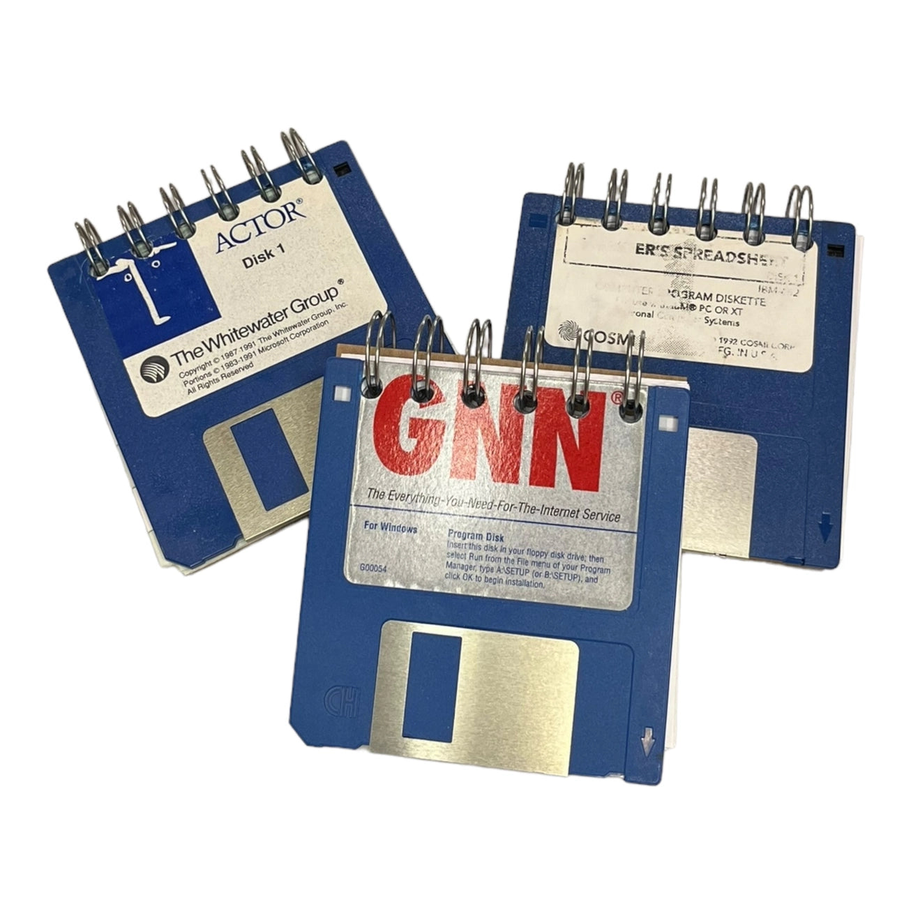 Upcycled 3.5" Floppy Disk Journals