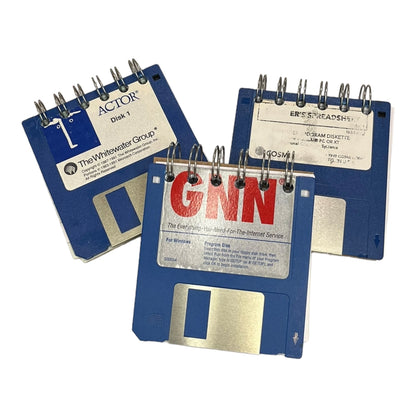 Upcycled 3.5" Floppy Disk Journals