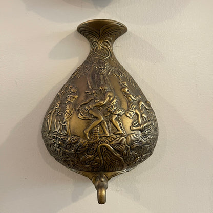 Ceramic Relief Fountain Wall Hanging