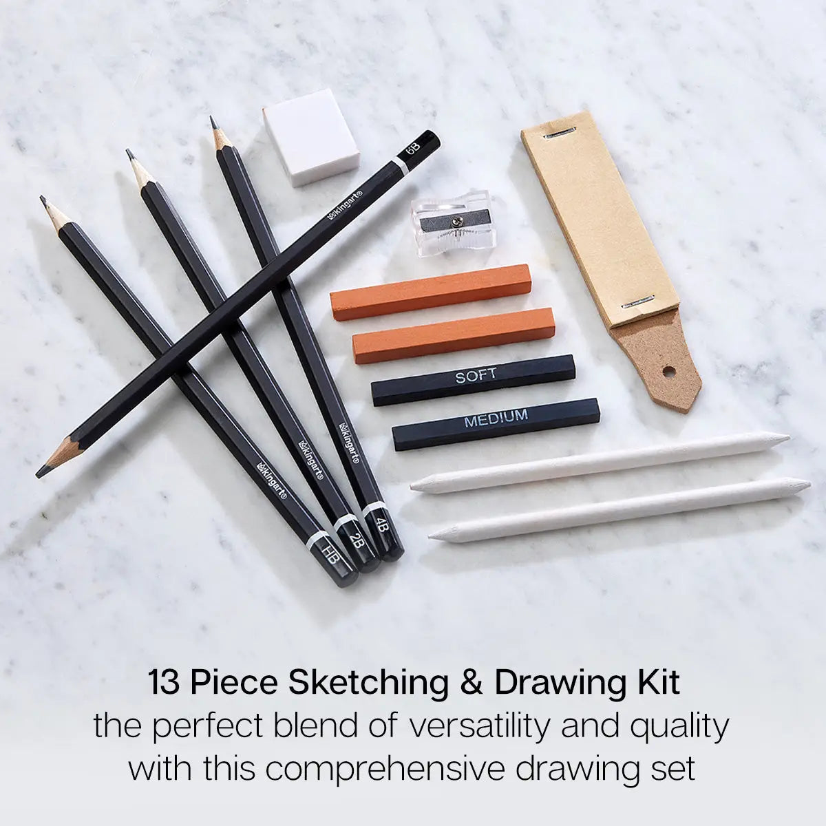Sketching & Drawing Set, 13 Pc