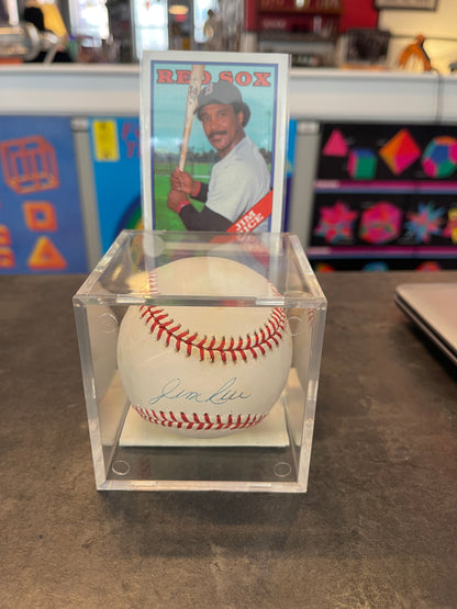 Jim Rice Autographed Baseball with Certificate and Card