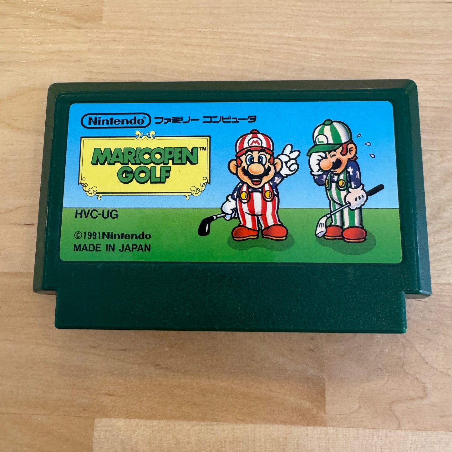 Japanese Famicom Game - Mario Open Golf (Nintendo 1991 Import)
