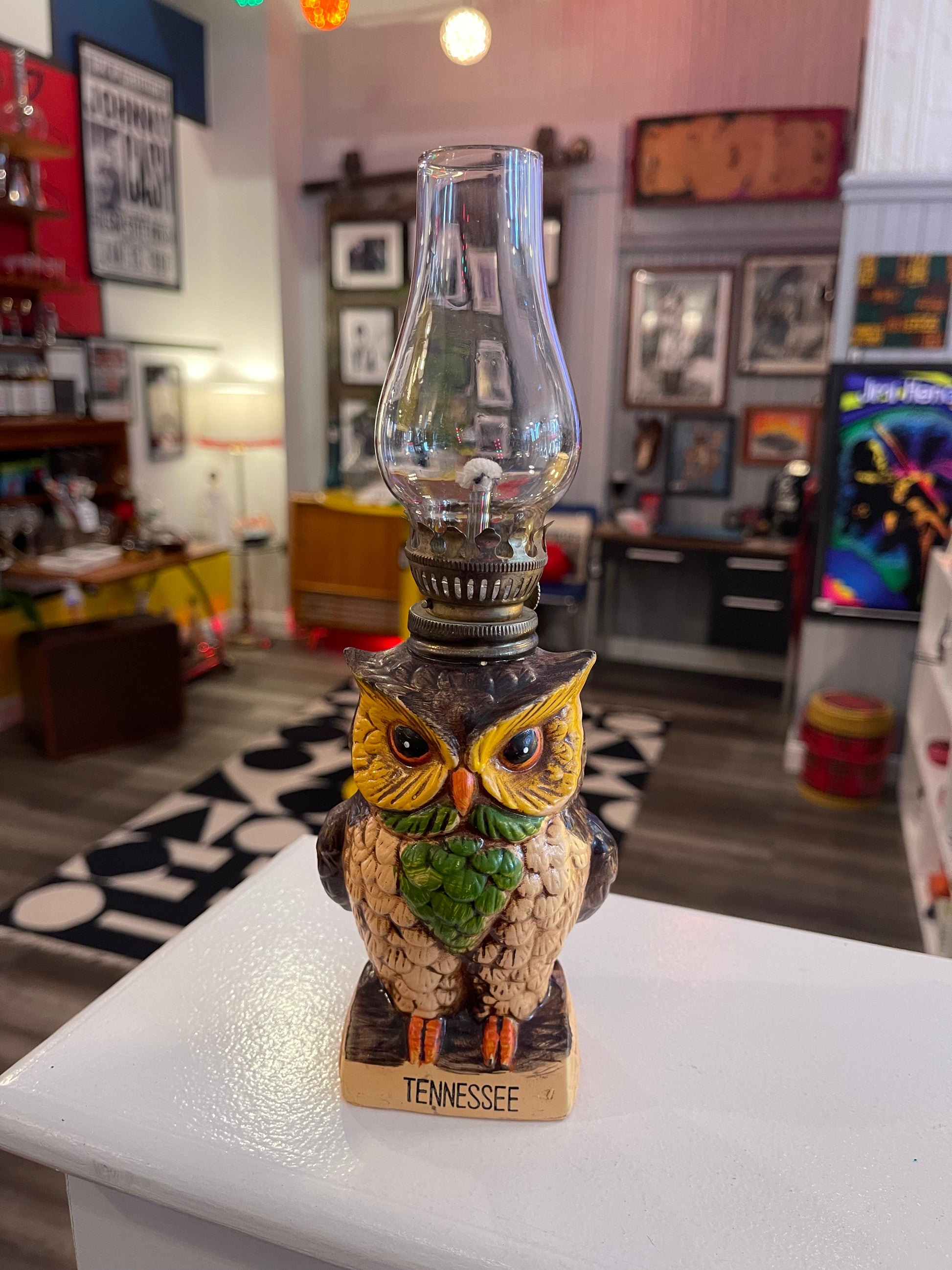 Tennessee Owl Oil Lamp
