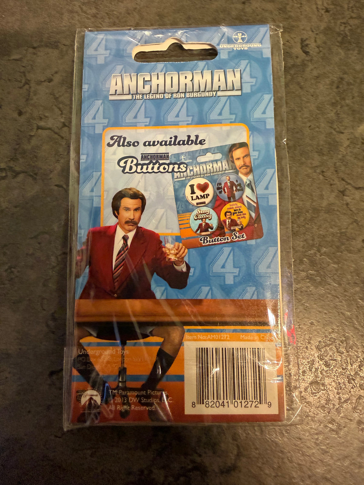 Anchorman I Love Lamp Keychain