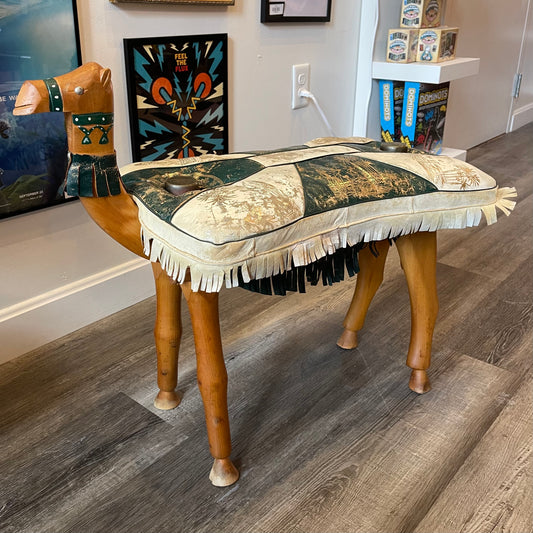 Camel Saddle Stool Green