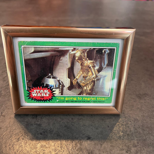 Framed R2D2 and C3PO Trading Card