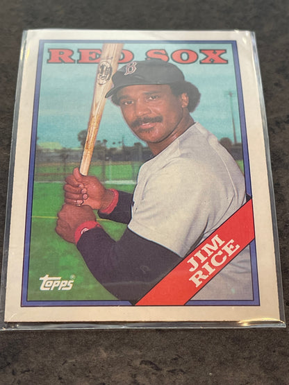 Jim Rice Autographed Baseball with Certificate and Card