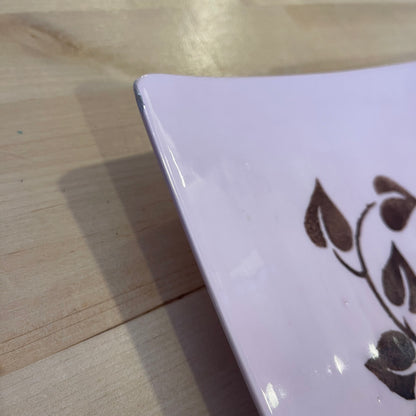 Pink Square Plate