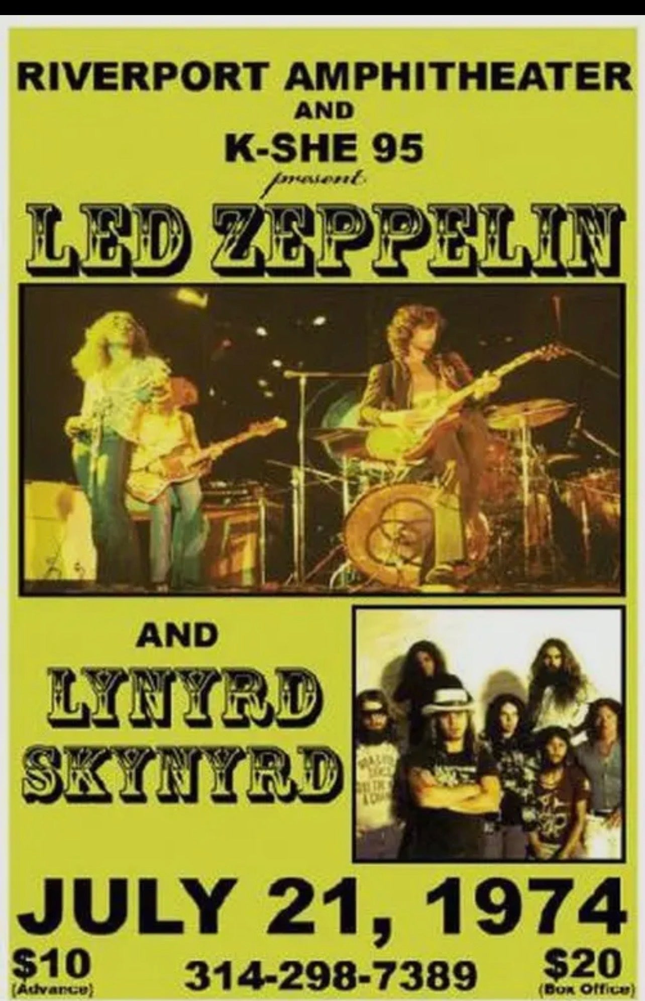 Led Zeppelin Concert Poster (reprint)