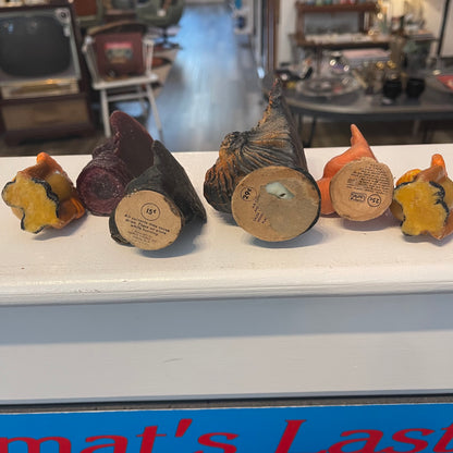 Set of 7 Gurley Thanksgiving Turkey Candles