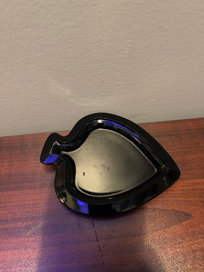 Black Glass Spade Dish