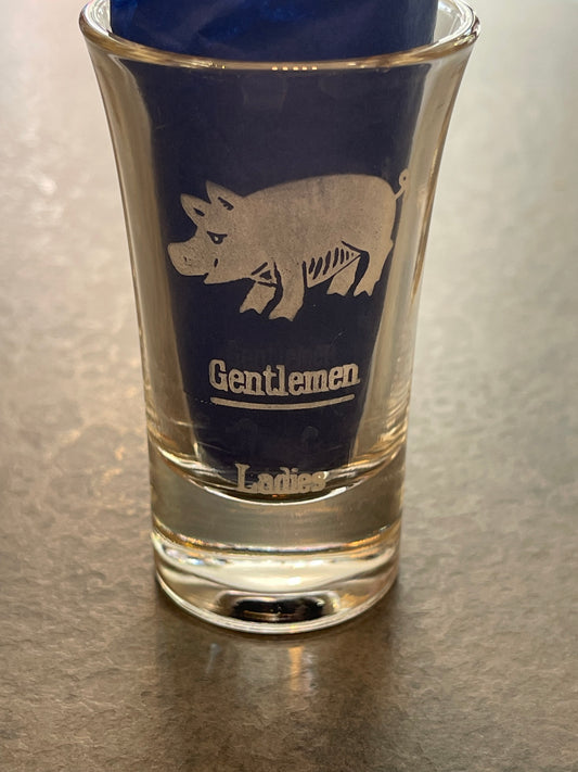 Set of 7 Pig Shot Glasses