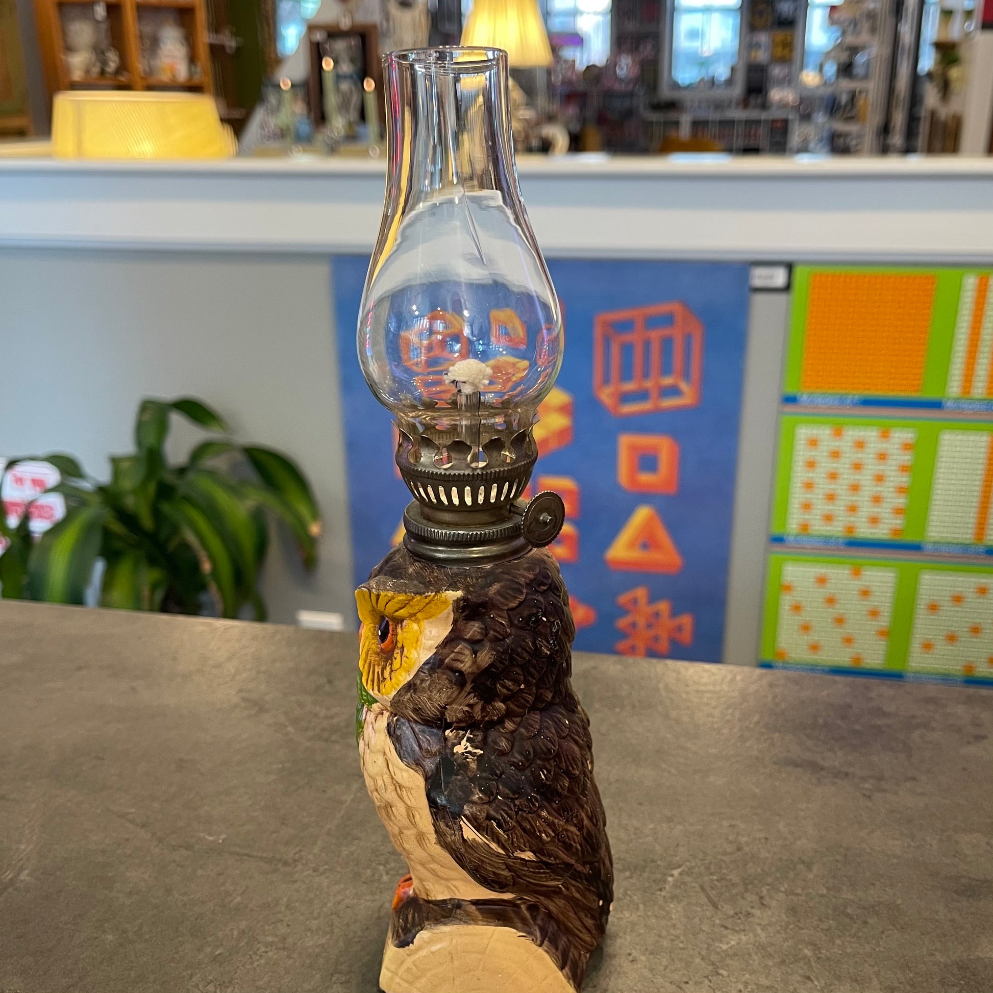 Tennessee Owl Oil Lamp