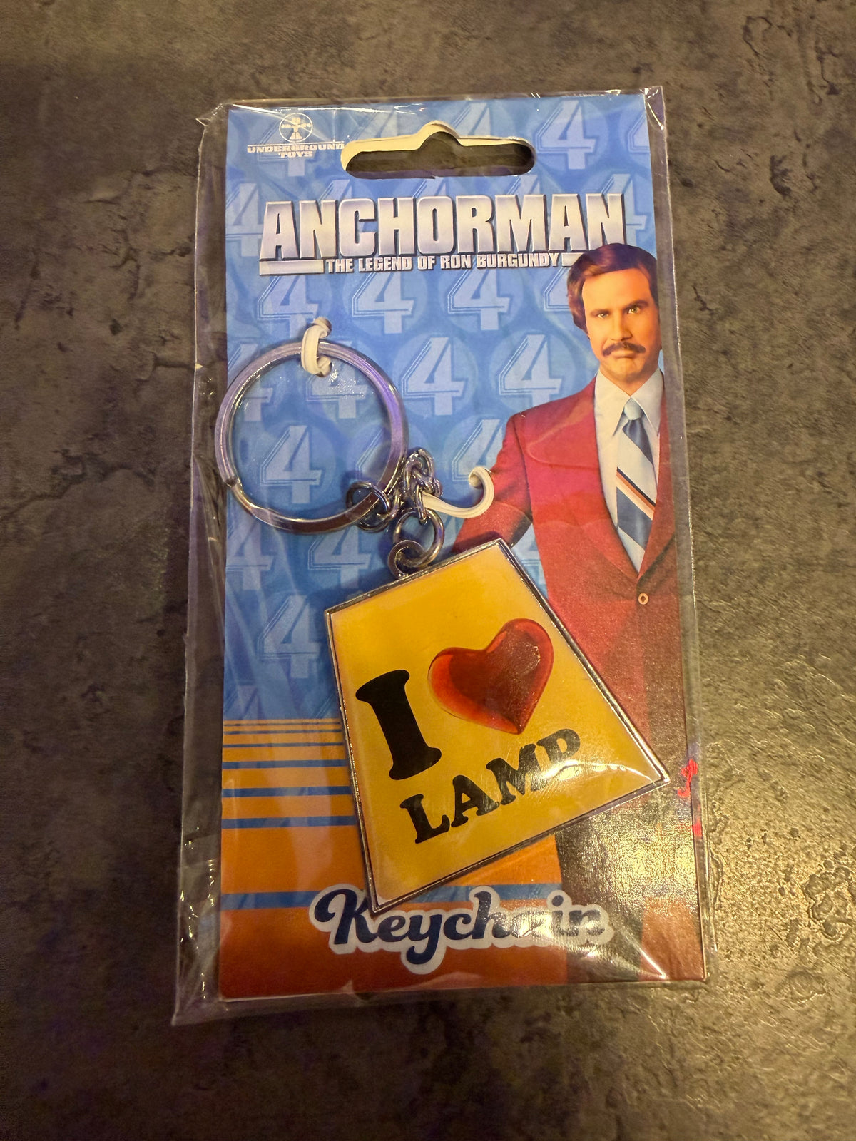 Anchorman I Love Lamp Keychain