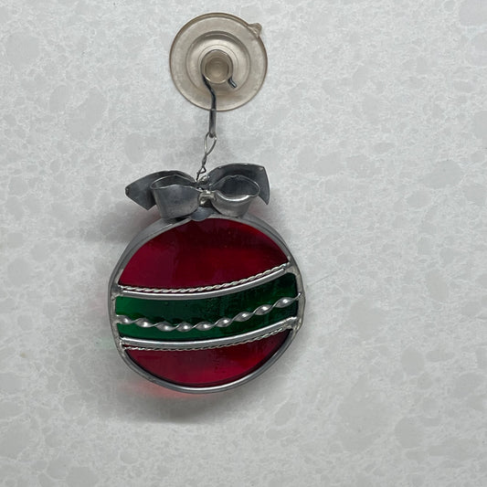 Stained Glass Christmas Ornament Sun-catcher
