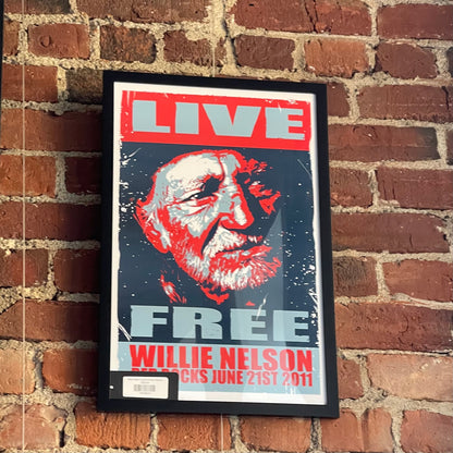 Willie Nelson Concert Poster (reprint)