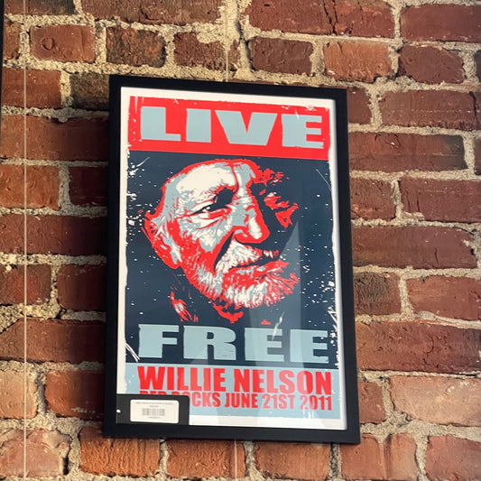 Willie Nelson Concert Poster (reprint)