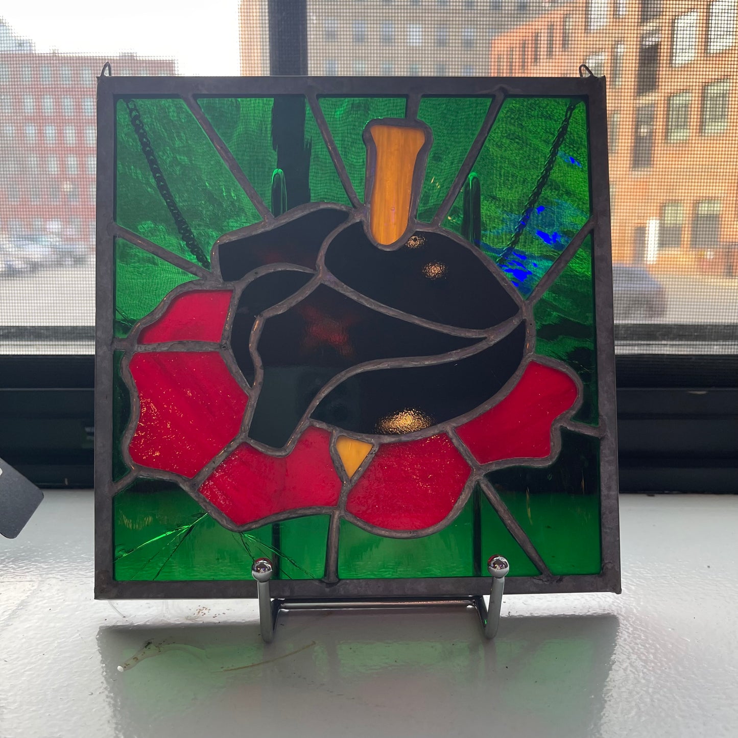 Stained Glass Bleeding Heart