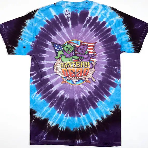 Grateful Dead Walking Coast to Coast Tie Die T-Shirt