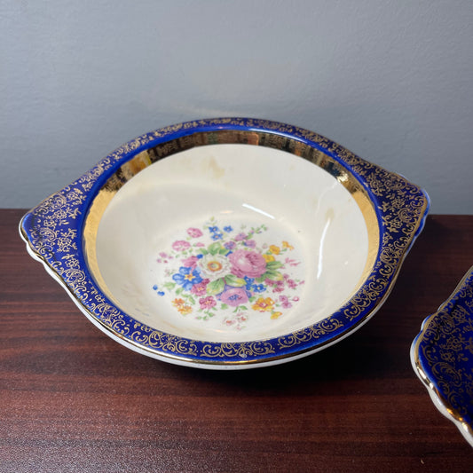 Set of 4 Blue Aristocratic Bowls