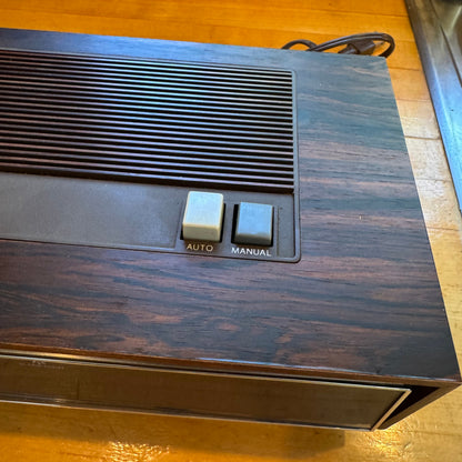 Vintage 1970s Sony Digimatic Litetime AM/FM Clock Radio Faux Woodgrain