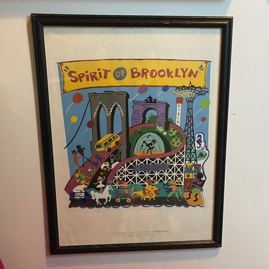 Framed Spirit of Brooklyn Poster