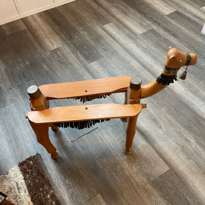 Camel Saddle Stool Black