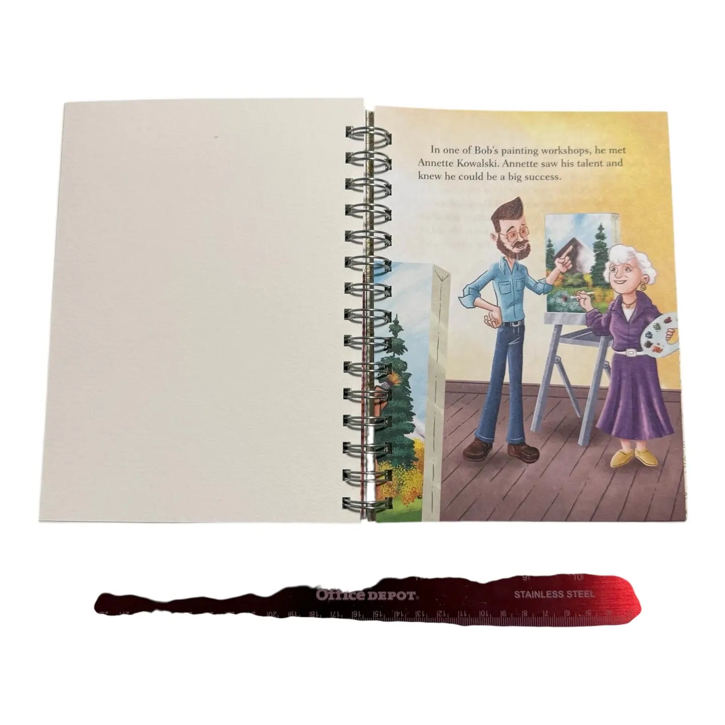 Bob Ross: Upcycled Little Golden Book Watercolor Sketchbook