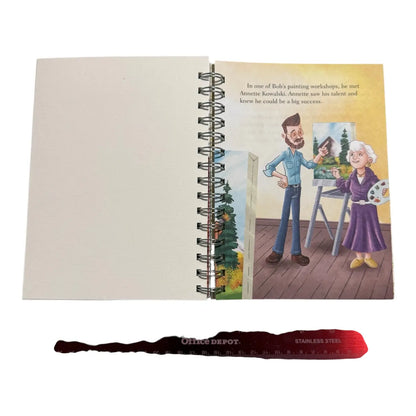 Bob Ross: Upcycled Little Golden Book Watercolor Sketchbook