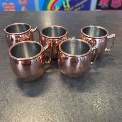 Set  of 5 Copper Shot Glass