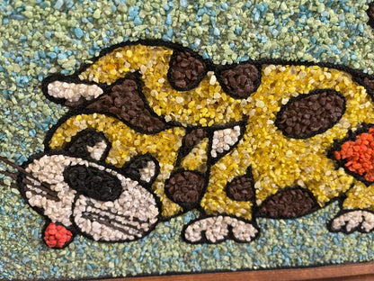 Cat Pebble Art