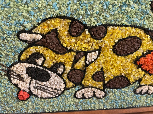 Cat Pebble Art
