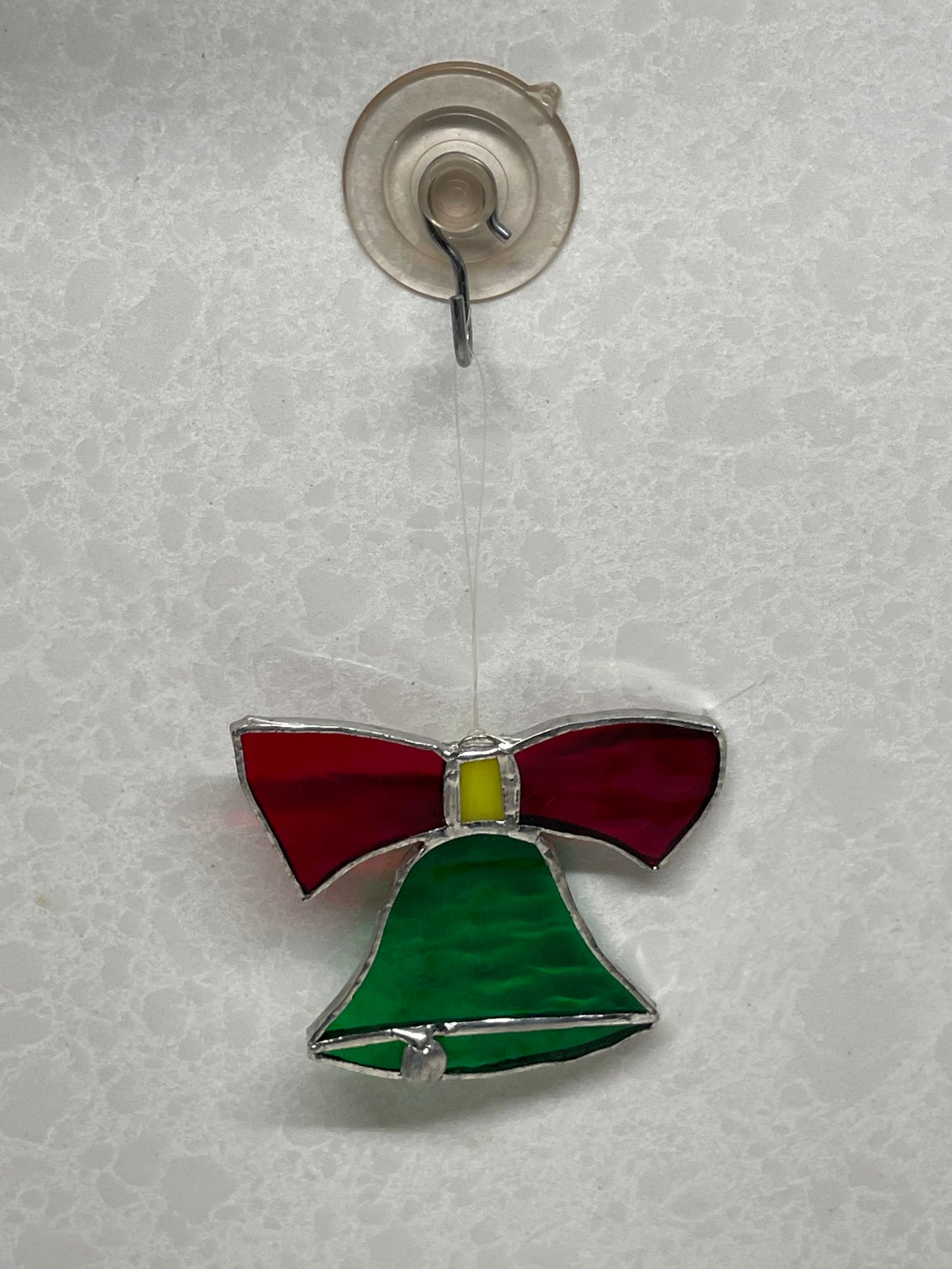 Stained Glass Christmas Bell Sun-catcher