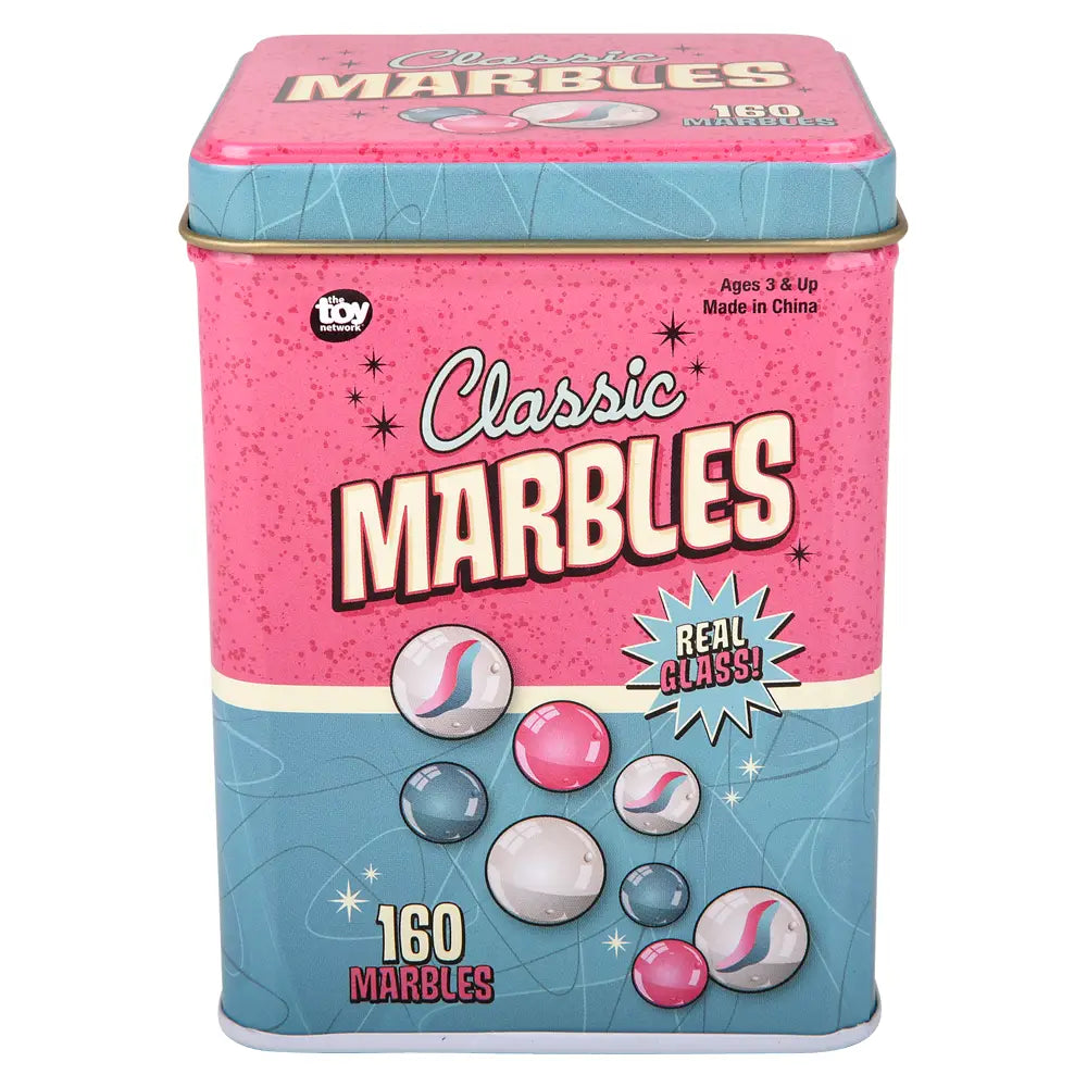 Classic Marbles 160 Piece Set in Tin