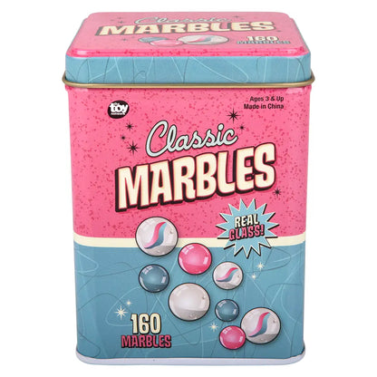 Classic Marbles 160 Piece Set in Tin