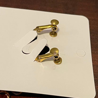 Triple Dangle Clip On Earrings