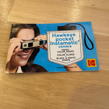 Kodak Hawkeye Pocket Instamatic Camera 110 Film Pocket Camera