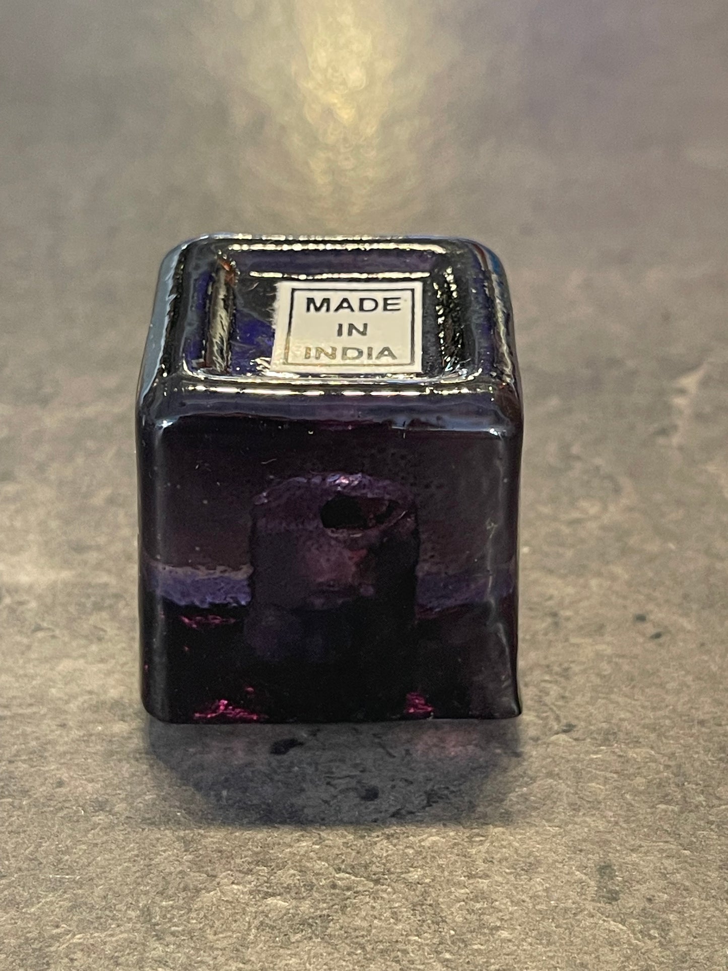 Black Glass Mini Candle Holder