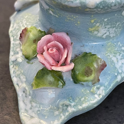 Pair of Porcelain Candlestick Holders