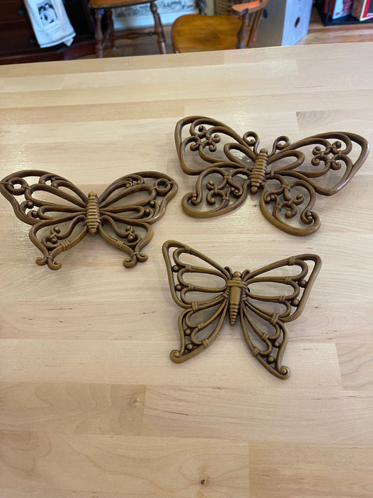 Set of 3 Syrocco Butterflies