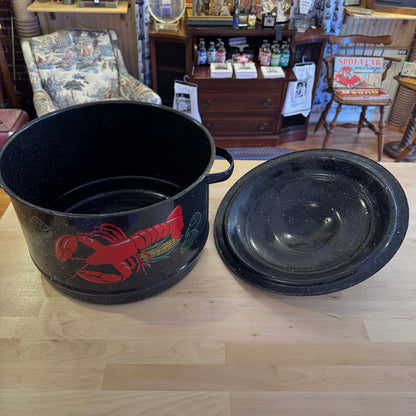 Granite Ware 19-Quart Decorated Clam and Lobster Steamer Pot Set