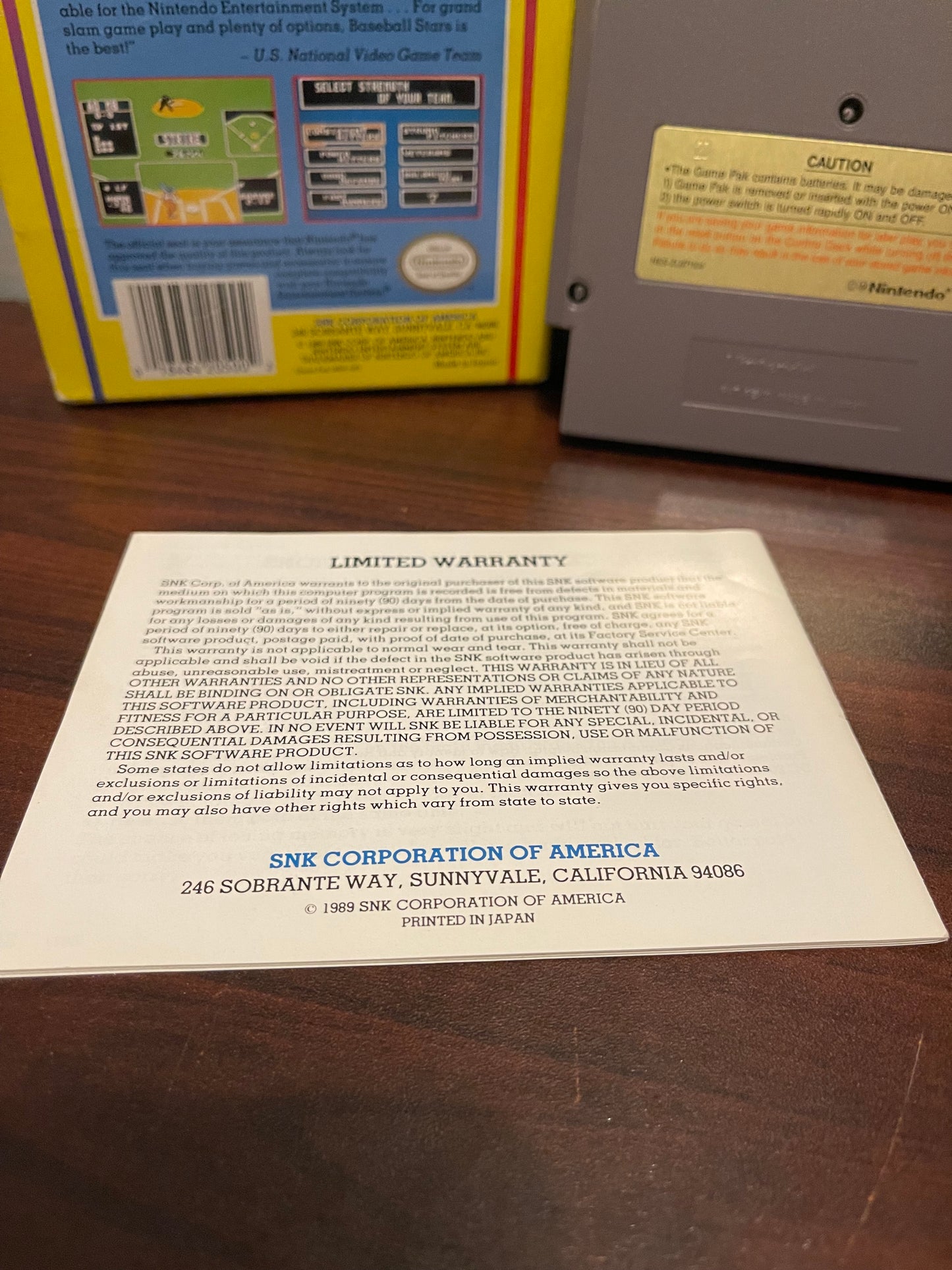 Baseball Stars NES Game