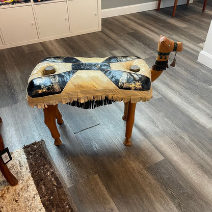 Camel Saddle Stool Black
