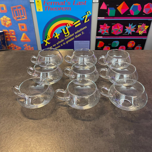 Set of 12 Riekes-Crisa "Moderno" punch glasses
