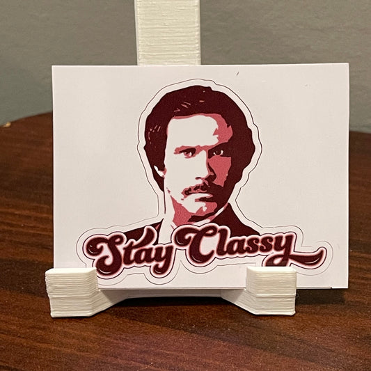 Ron Burgundy Vinyl Decal