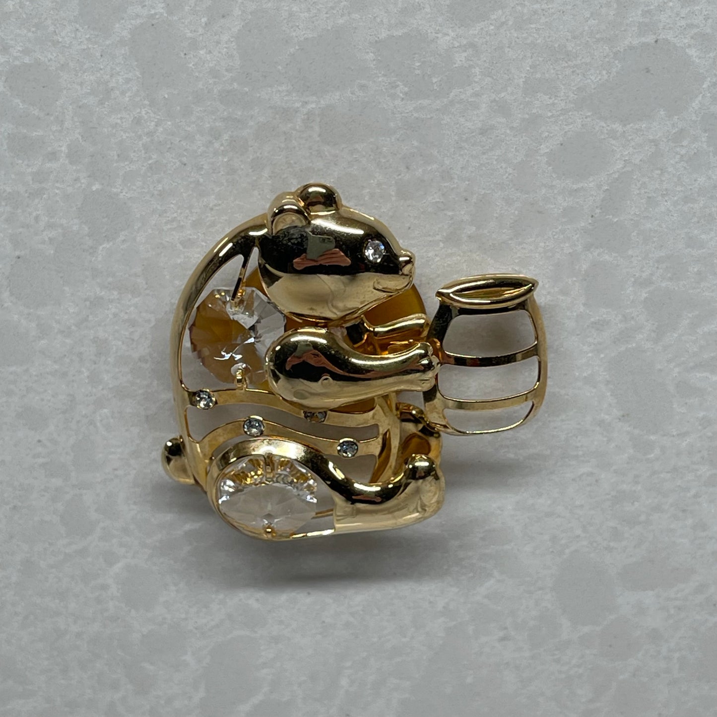Mascot Int Gold Plated Honey Bear Sun-catcher