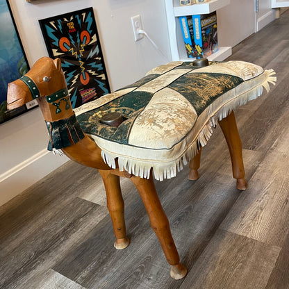 Camel Saddle Stool Green