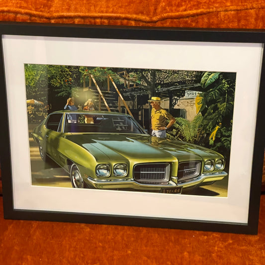 Pontiac LeMans Hard Top Vintage Catalog Art